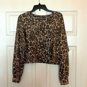 Cheetah Sweater/Casual Top